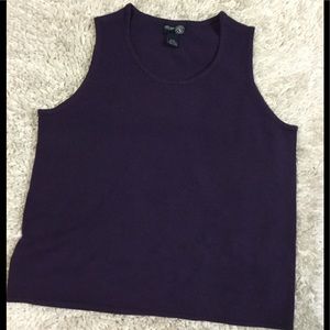 Venezia Jeans Purple Sleeveless Top